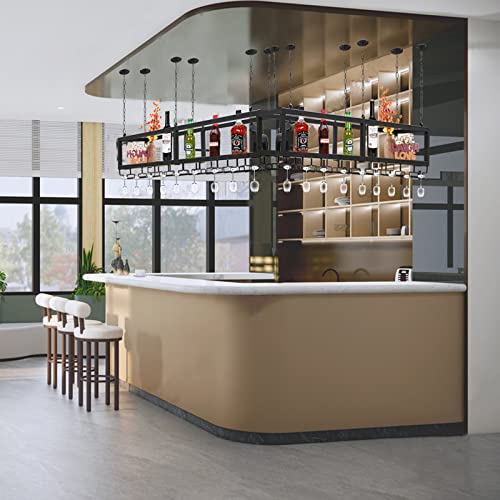 DSVONAUS Deckenregal Decken-Weinregal Höhenverstellbar - 3