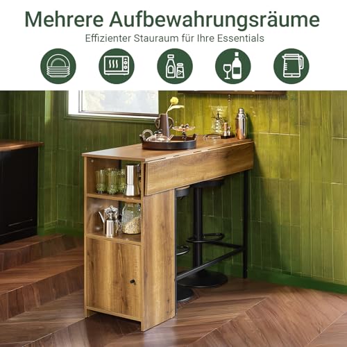 SoBuy FWT98-PF Bartisch Esstisch mit erweiterbarer Arbeitsfläche - 4