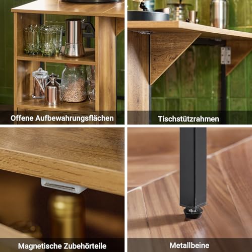 SoBuy FWT98-PF Bartisch Esstisch mit erweiterbarer Arbeitsfläche - 6