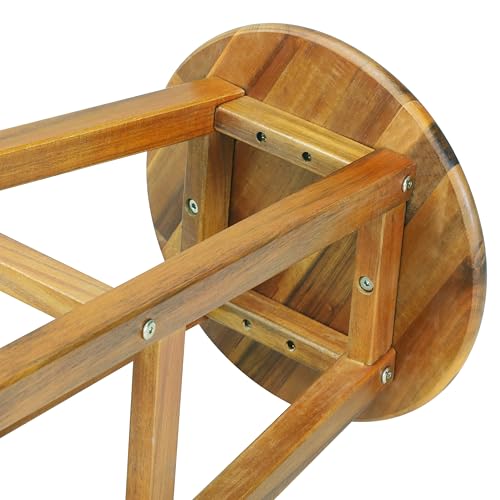 Deuba Barhocker 2er Set Akazie Sitzhöhe Massivholz - 10