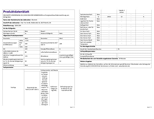 Klarstein Weinkühlschrank Getränkekühlschrank Schmal für 79 Flaschen - 7
