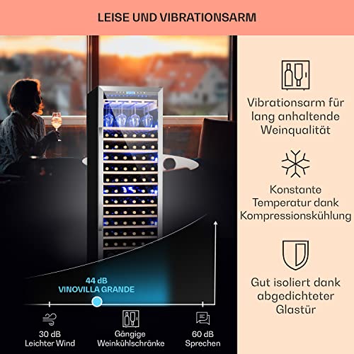 Klarstein Einbau-Weinkühlschrank, 1 Zonen Getränkekühlschrank für 165 Flaschen - 4