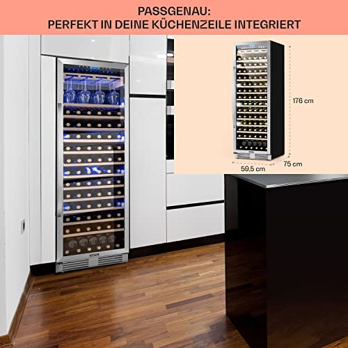 Klarstein Einbau-Weinkühlschrank, 1 Zonen Getränkekühlschrank für 165 Flaschen - 6