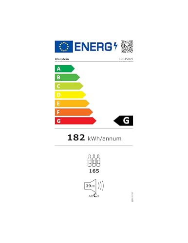 Klarstein Einbau-Weinkühlschrank, 1 Zonen Getränkekühlschrank für 165 Flaschen - 8
