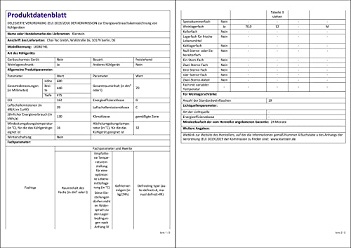 Klarstein Weinkühlschrank, Getränkekühlschrank Schmal, Kühlschrank mit Glastür, Getränkekühlschränke Freistehend, Weinkühlschrank Klein, Weinkühlschränke 1 Zone, UV-Schutz, 4-22 °C, 19 Flaschen - 7