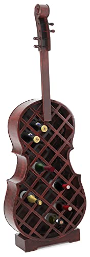 Stagecaptain Stradivino Grande Weinregal für 25 Flaschen – Handgemachtes Cello Flaschenregal - 6