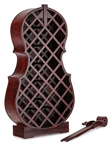 Stagecaptain Stradivino Grande Weinregal für 25 Flaschen – Handgemachtes Cello Flaschenregal - 8