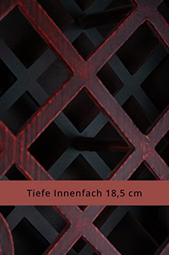 Stagecaptain Stradivino Grande Weinregal für 25 Flaschen – Handgemachtes Cello Flaschenregal - 9