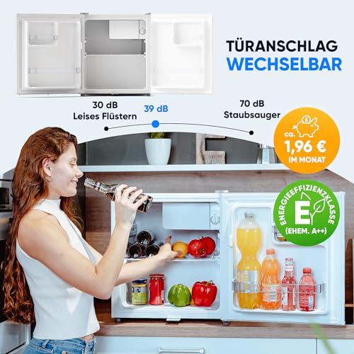 Stillstern Mini Kühlschrank E 45L mit Abtauautomatik – Getränkekühlschrank - 7