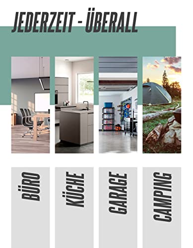 HEINRICHS Getränkekühlschrank 43L klein kompakt leise: 41db mit Gefrierfach Mini-Bar; Tisch-Kühlschrank; Mini Kühlschrank mit Gefrierfach; perfekt geeignet für Büro Camping Garten Outdoor (White) - 2