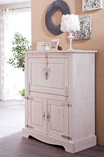 Barschrank massiv Mexico weiss Pharao24 - 2