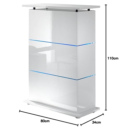 Bartisch Primo Minibar in weiß - 3