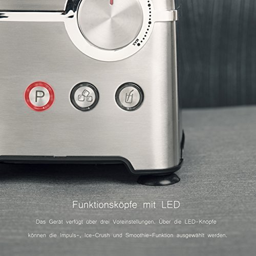 Power Blender Standmixer aus Edelstahl mit 2.5ps [2000 Watt] by KHAPP - 5