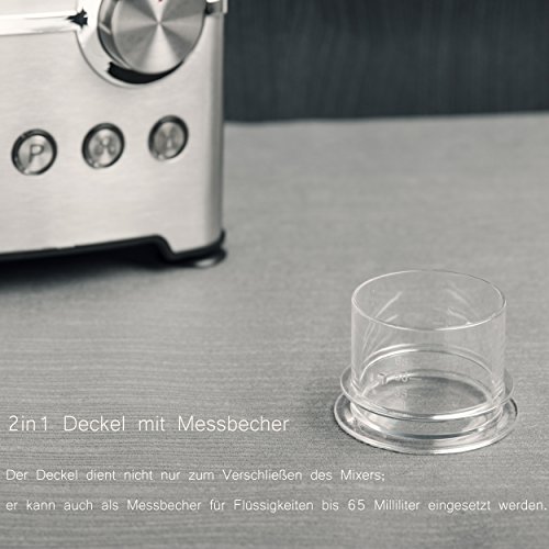 Power Blender Standmixer aus Edelstahl mit 2.5ps [2000 Watt] by KHAPP - 9